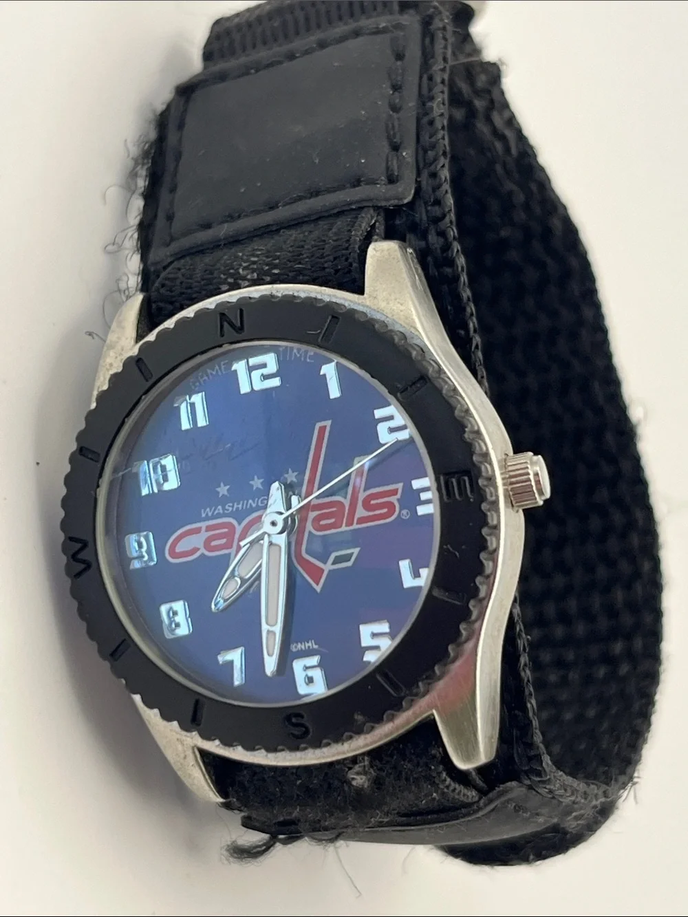 Washington Capitals Logo Watch - Blue Dial Black Strap
